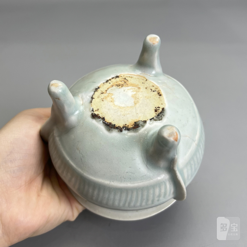 明代 青白釉鬲式炉 - 图16